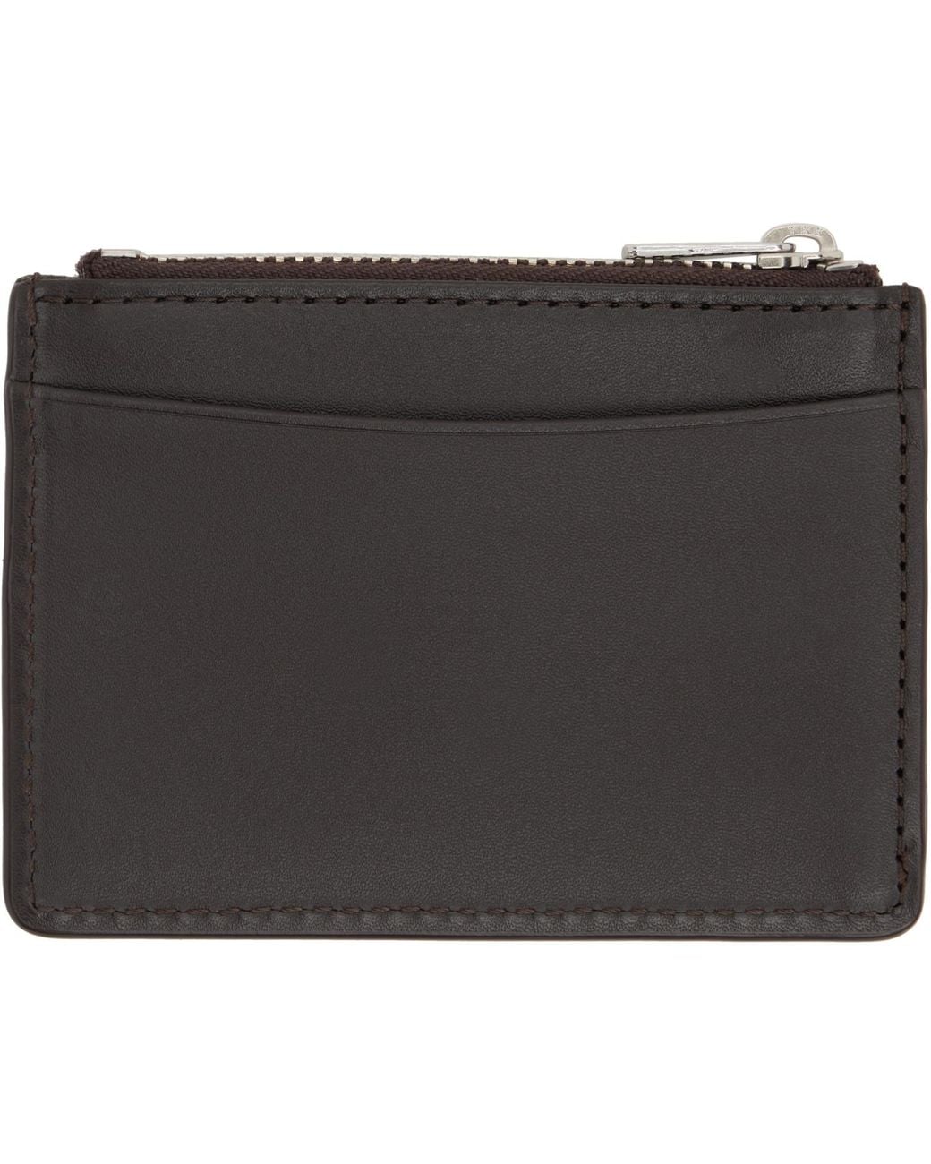 A.P.C. Black Paris Card Holder for men