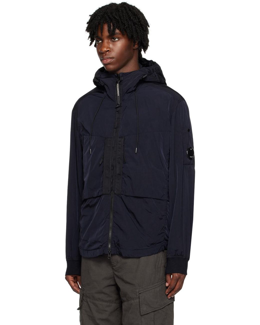 Navy blue shop cp company jacket