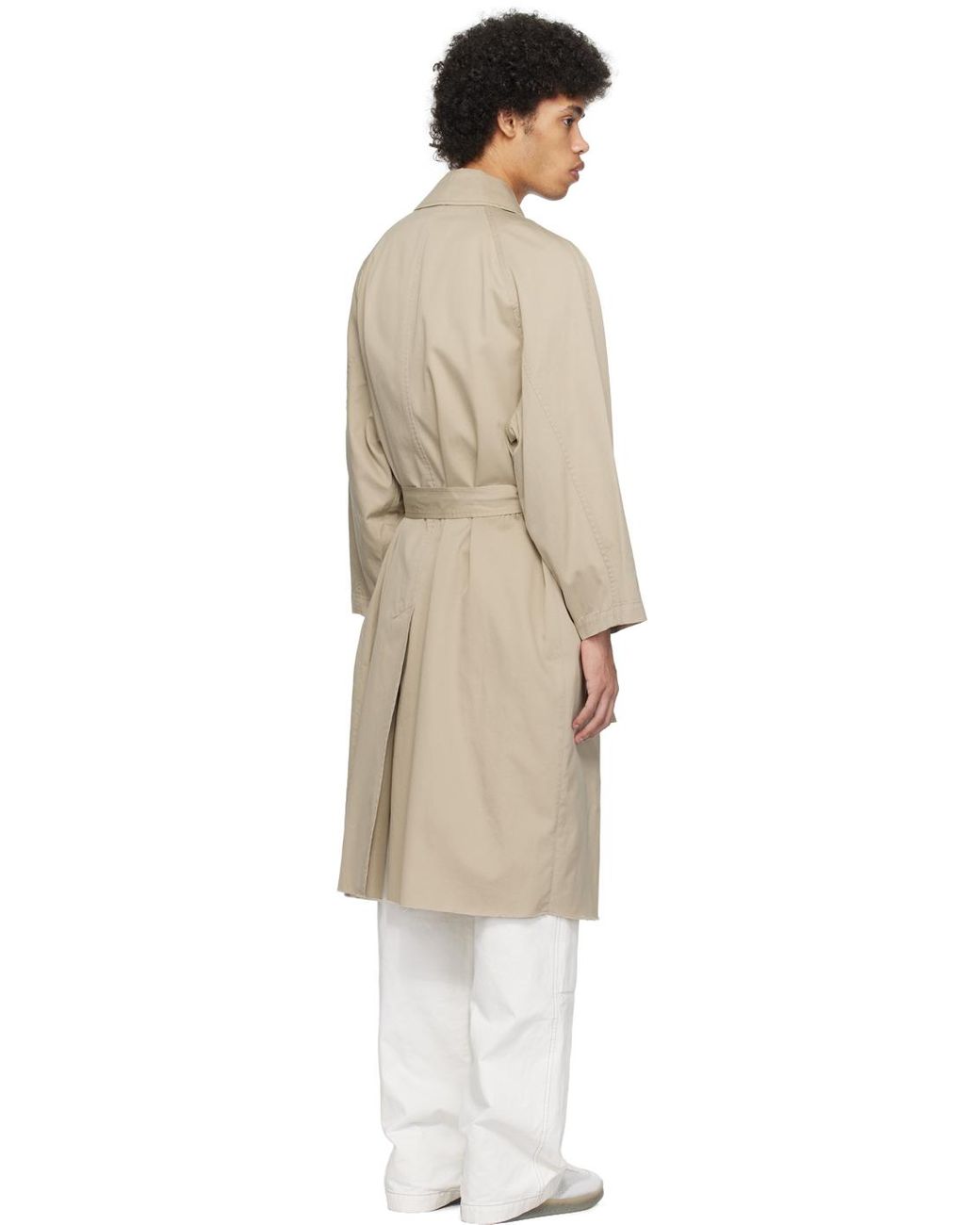 MM6 by Maison Martin Margiela Beige Knee length Trench Coat in Black for Men Lyst UK