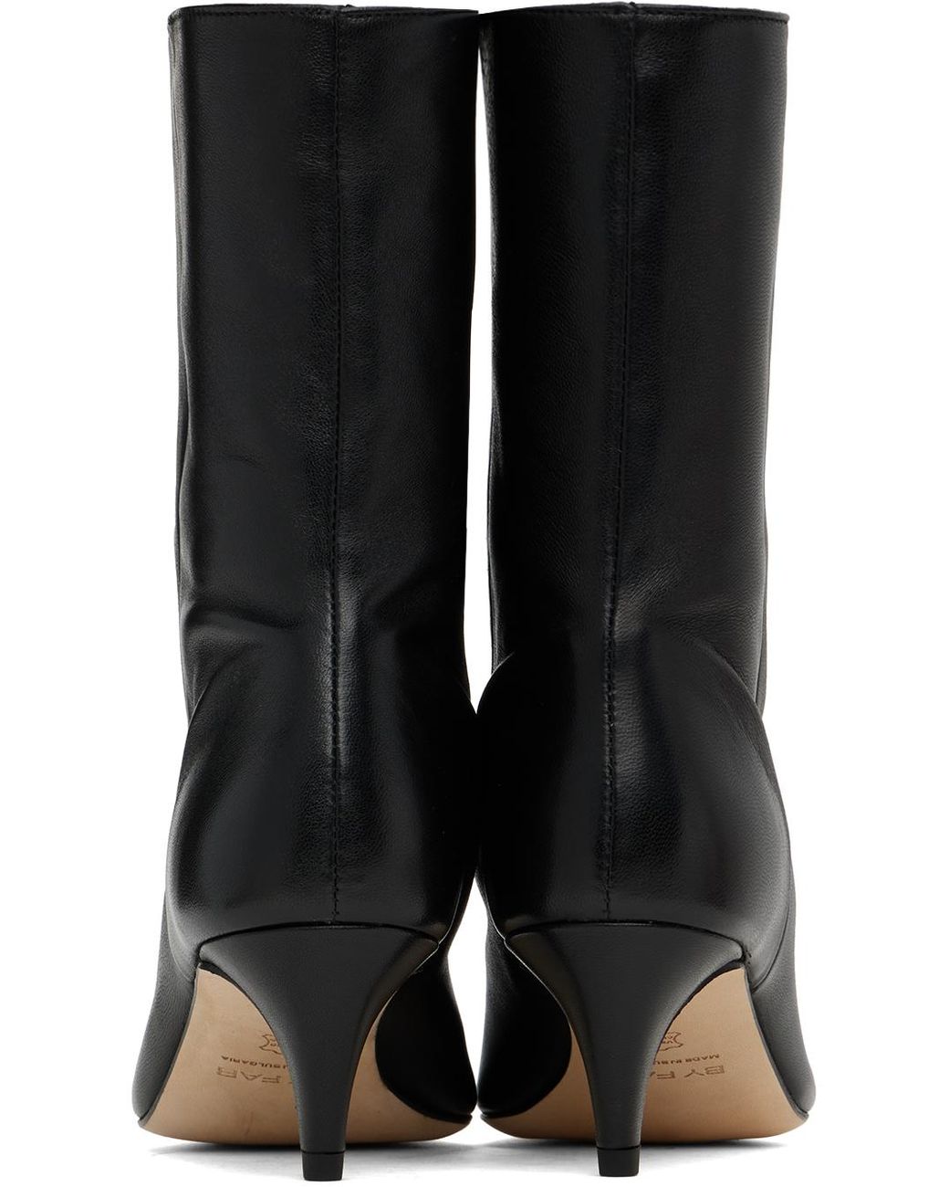 【関税込み】BY FAR ブラック Lysander ブーツ Lysander Black Lamb Nappa Leather Ankle Boot – BY FAR