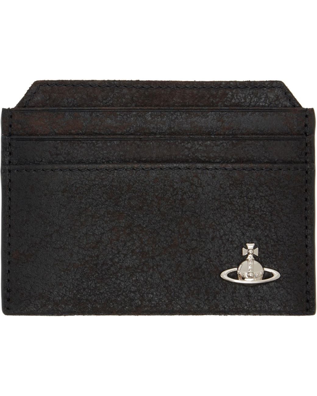 Vivienne Westwood Black Slim Card Holder for men