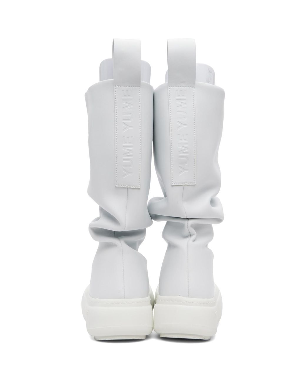 Yume Yume White Ssense Exclusive Off- Low Fisherman Chelsea Boots for men
