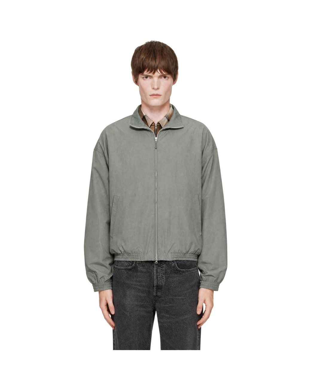 Agolde Gray Marshall Windbreaker Jacket for men