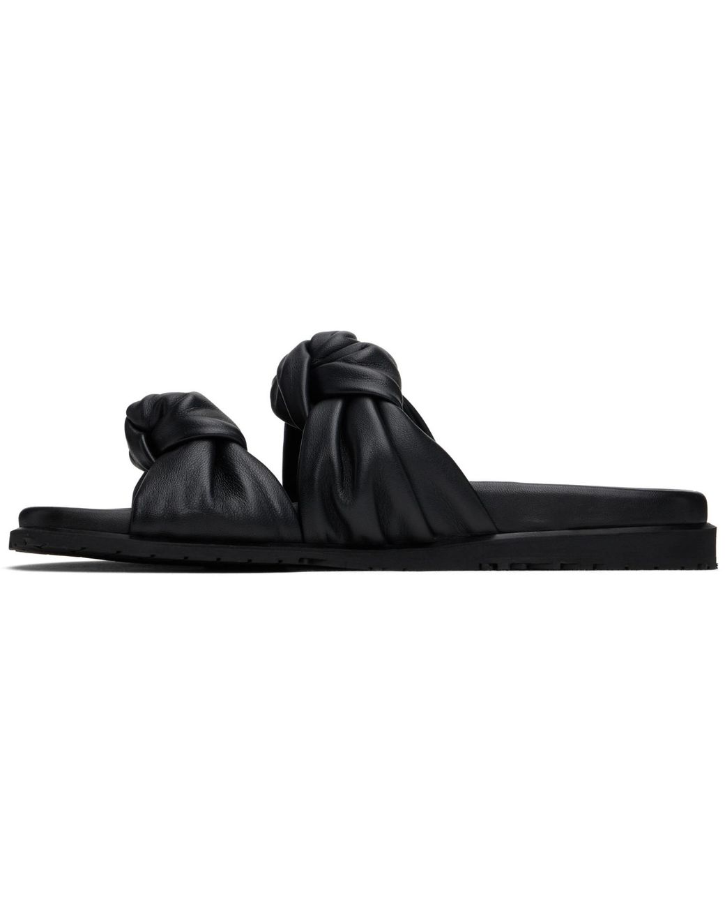 Dear Frances Black Tye Sandals