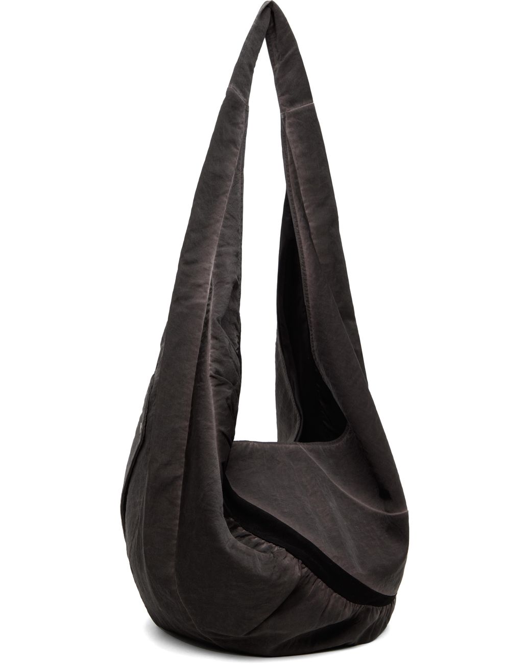 CMMAWEAR Ssense Exclusive Garment Dyed Slouch Tote in Black for