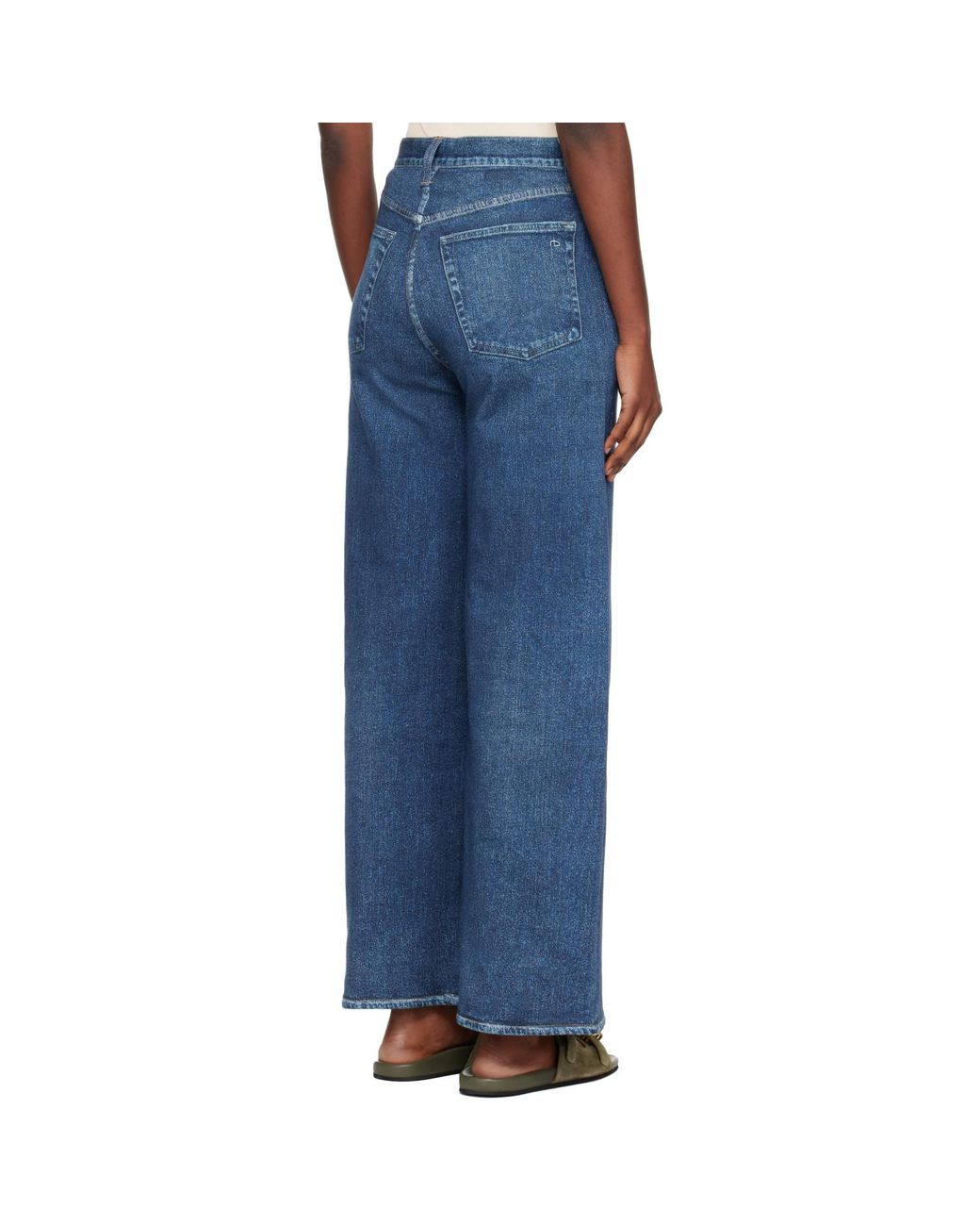 Rag & Bone Blue Rb Miramar Sofie Ankle-Length Jeans