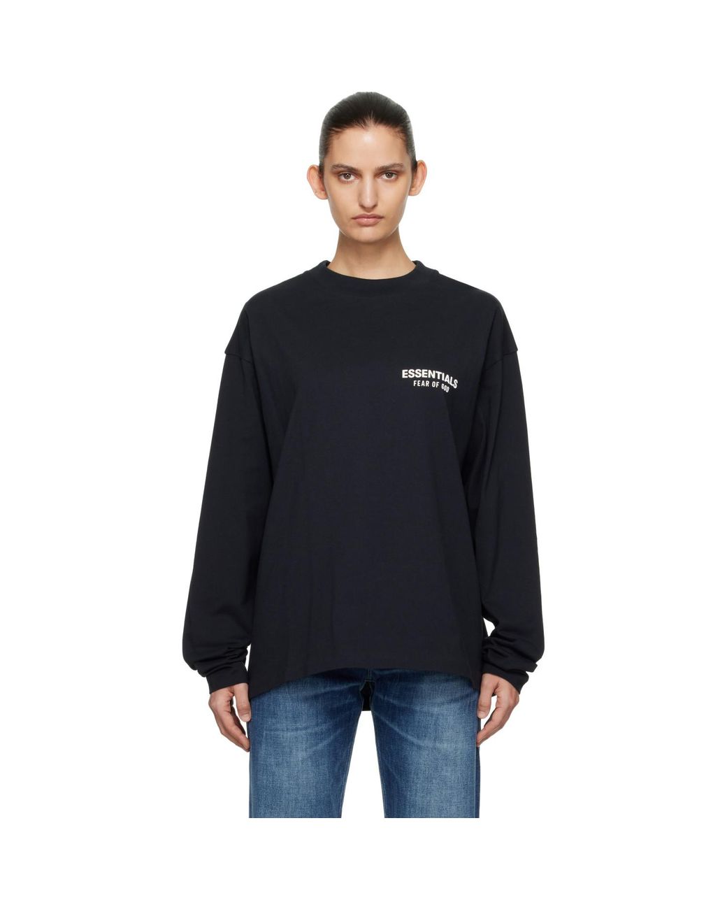 Fear Of God Black Classic Long Sleeve T-Shirt