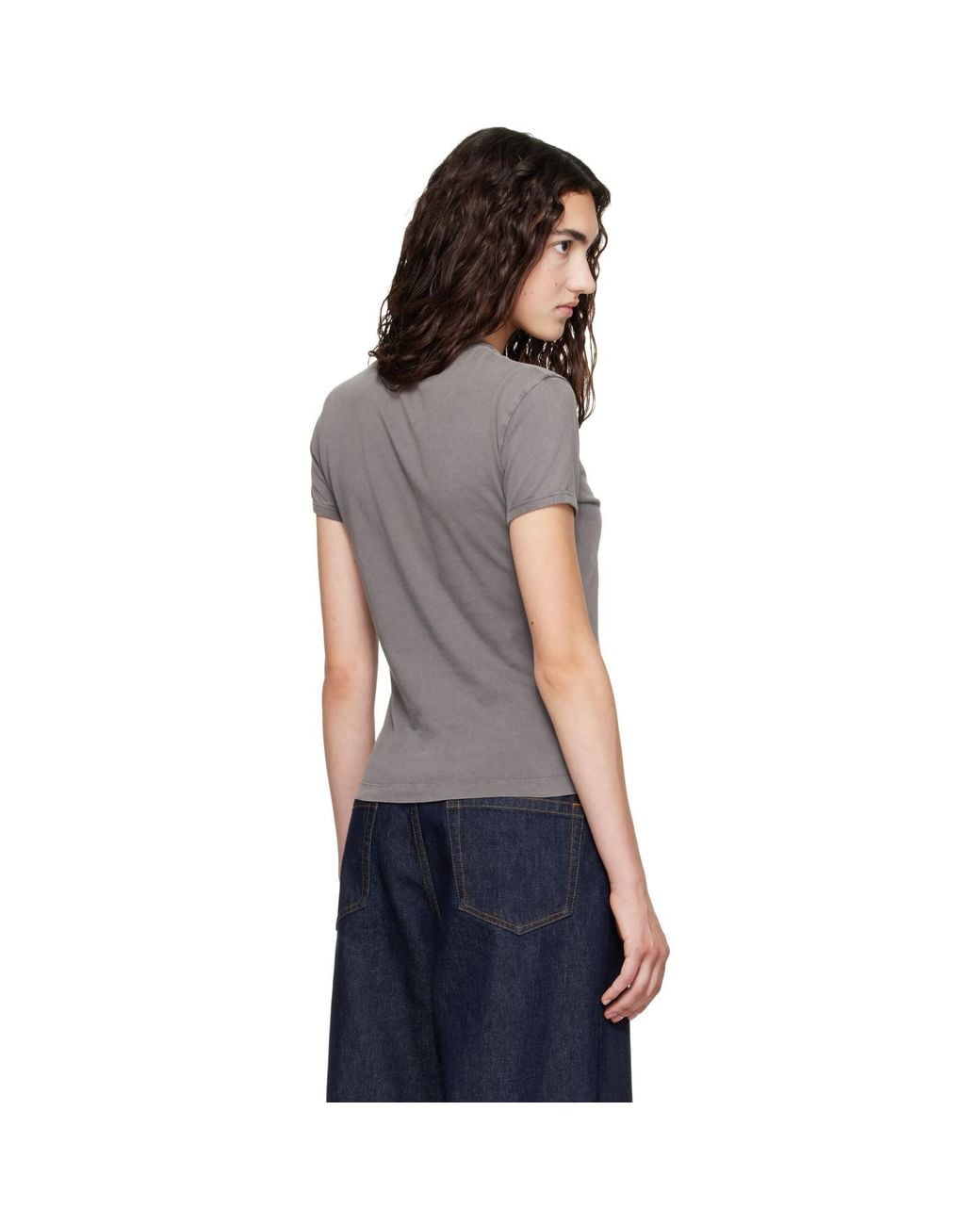 Marni Gray Cotton Sunshine Print T-Shirt