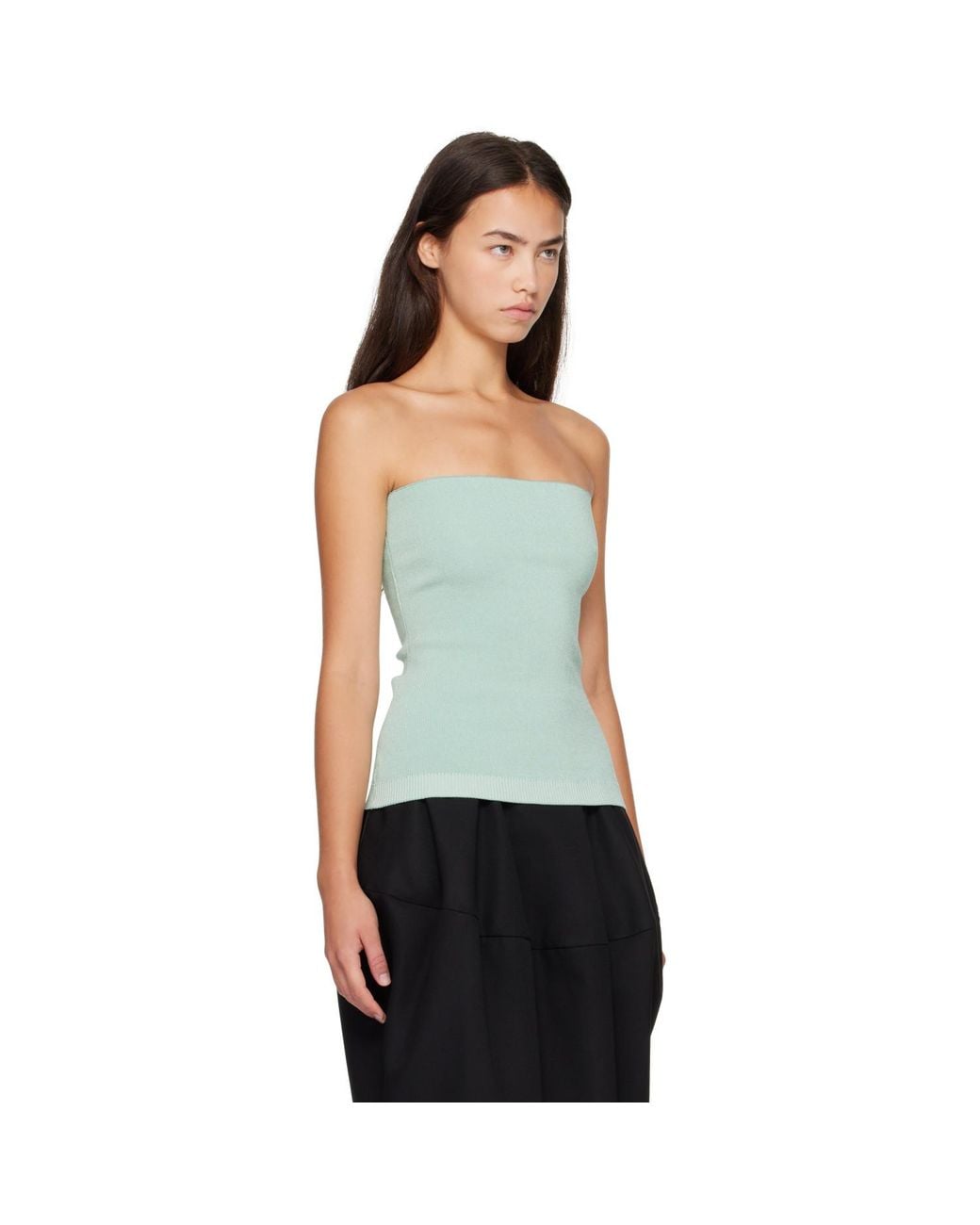 Jacquemus Green 'The Sera Knit' Tube Top