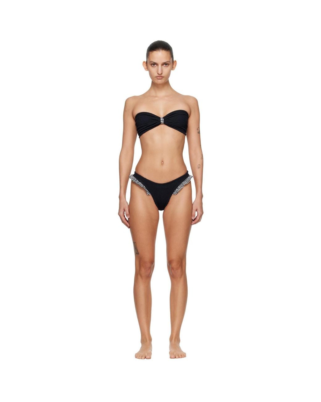 Hunza G Black Jean Bikini