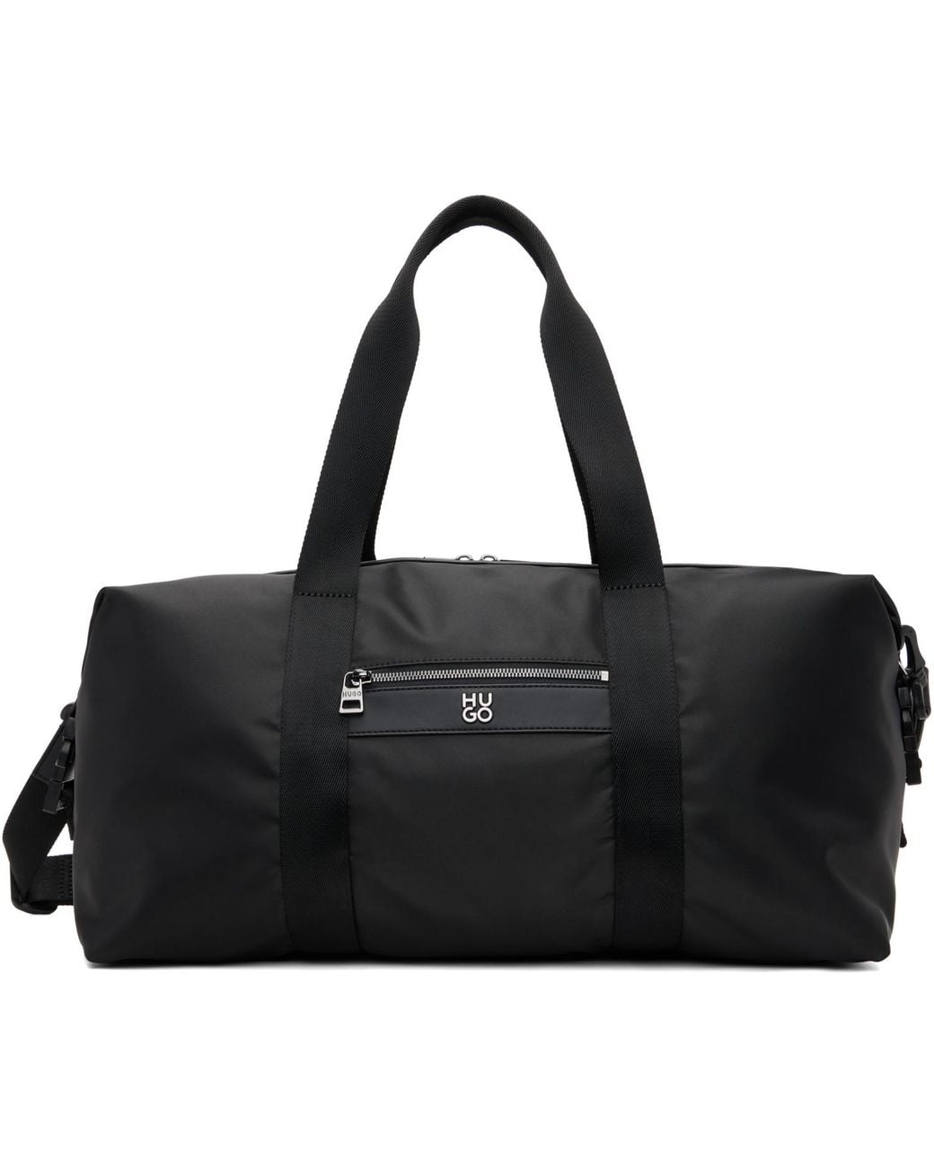 HUGO Black Logo Hardware Duffle Bag for men