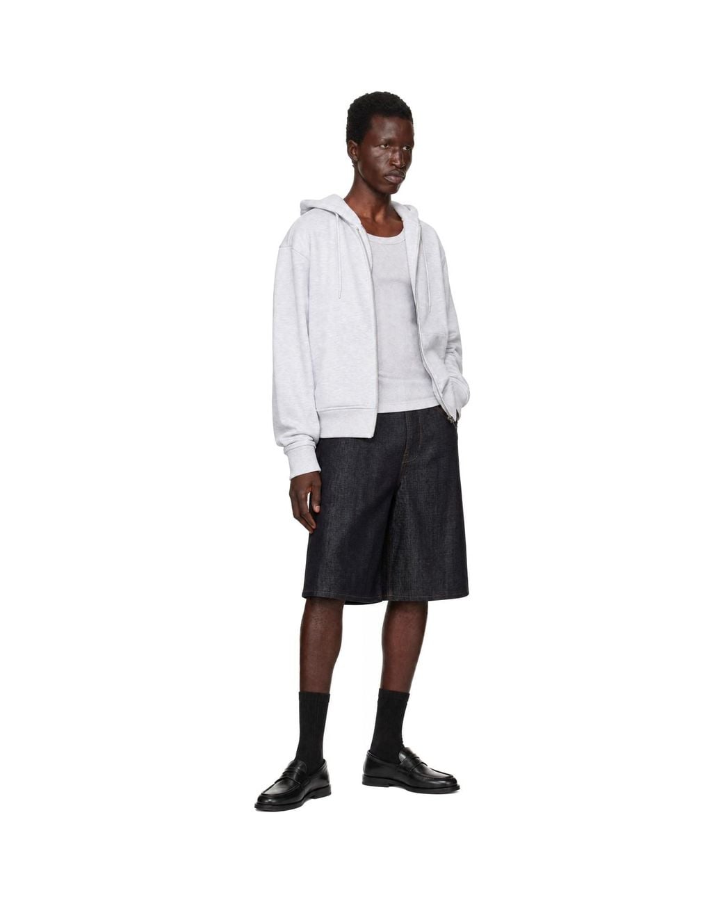 Entire studios Black Field Shorts for men