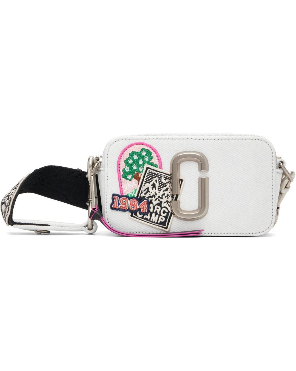 Marc Jacobs Multicolor Off- 'The Camp Patchwork Denim Snapshot' Bag
