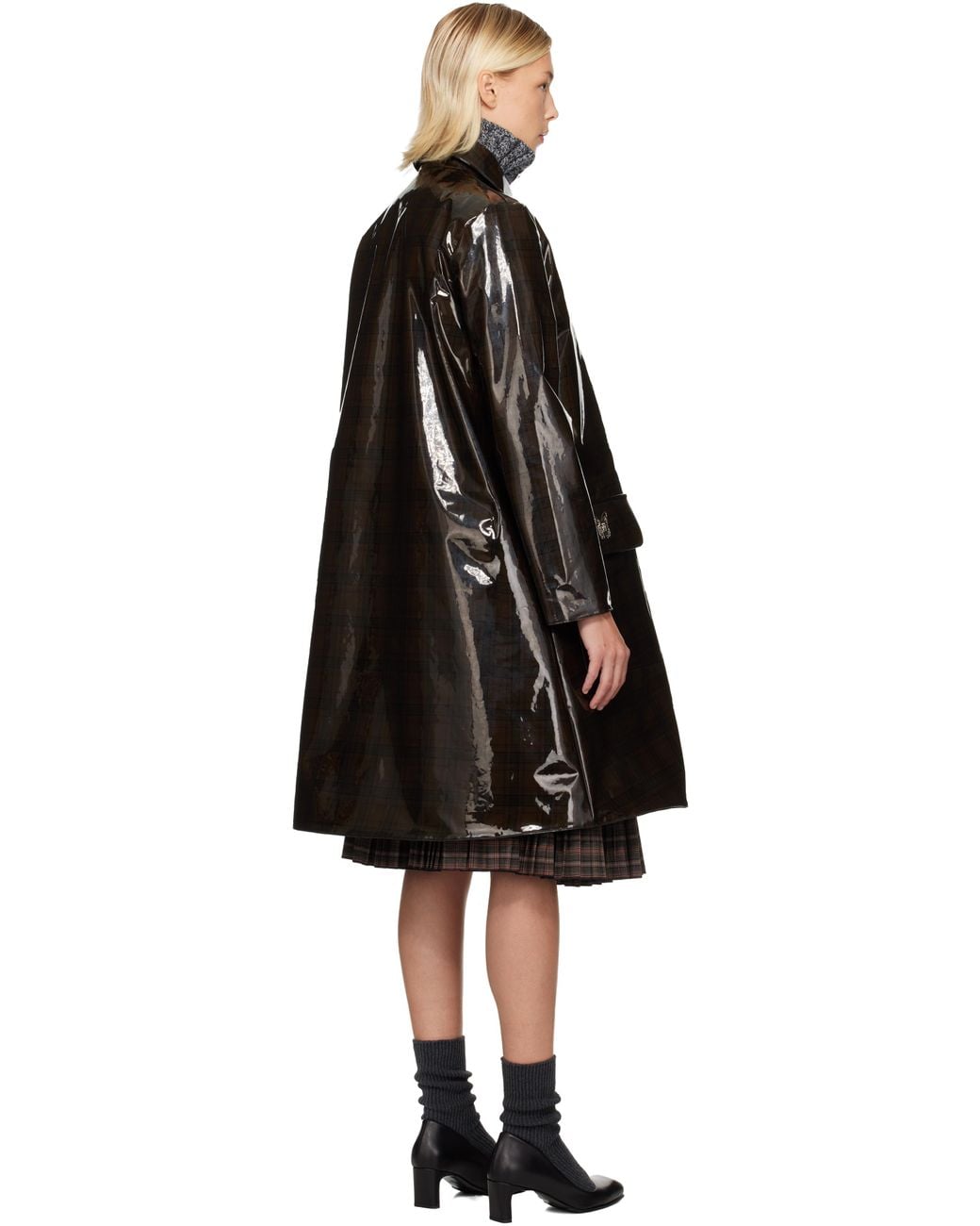 Chopova Lowena Black Squelchy Coat