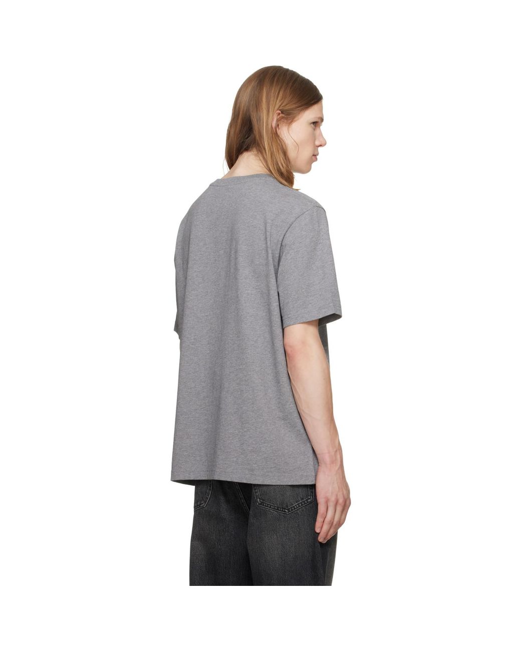 Maison Kitsuné Gray Fox Head Comfort T-Shirt for men