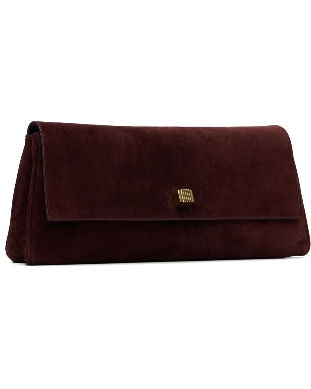 Khaite Red Burgundy Audrey Clutch