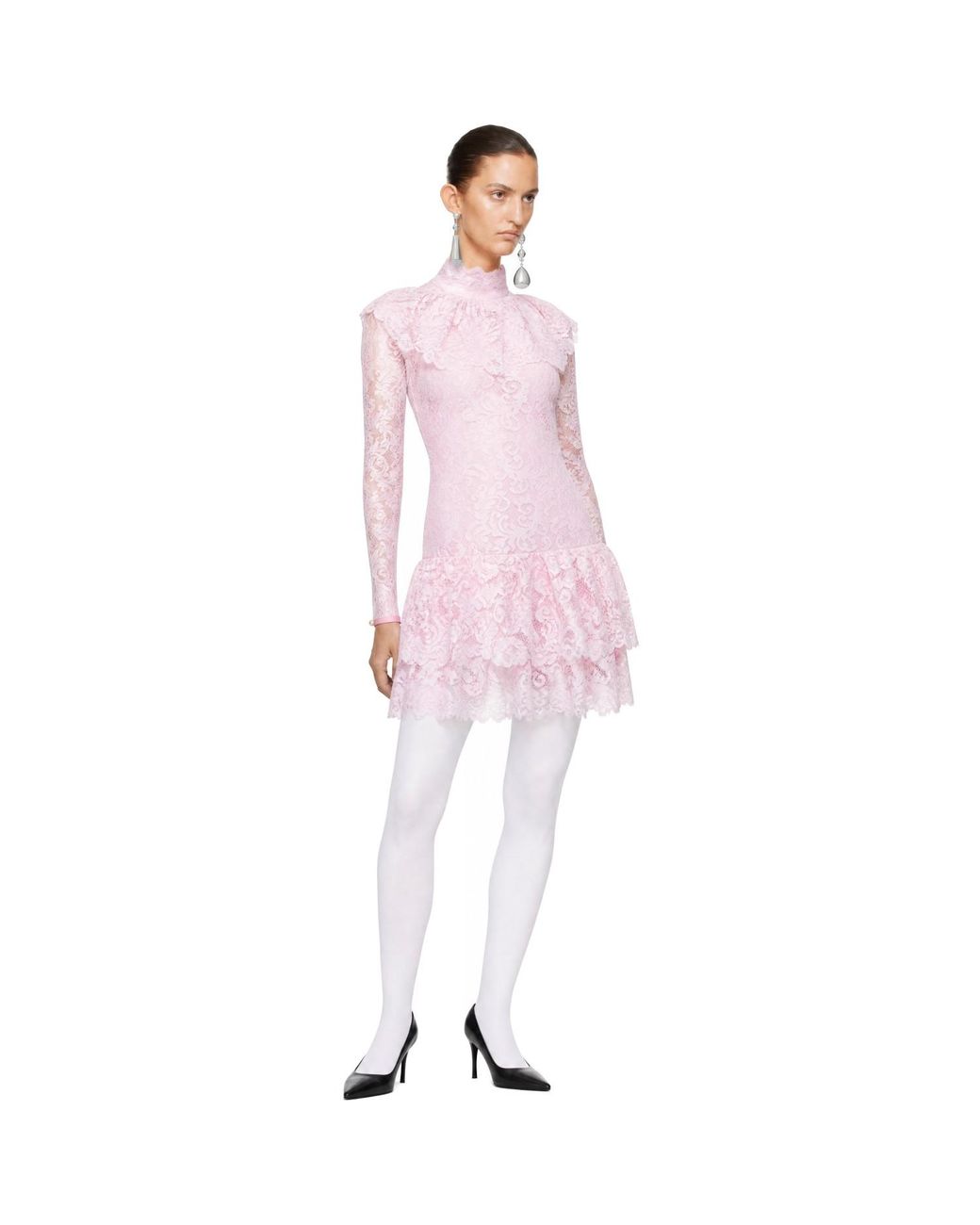 LAURA ANDRASCHKO Pink Teatime Midi Dress