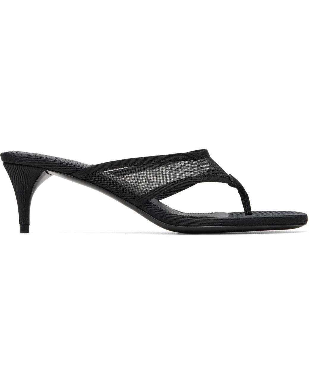 Alaïa Black Infra 55 Heeled Sandals
