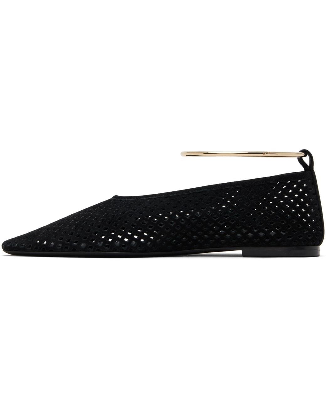 Jil Sander Black Ring Ballerina Flats