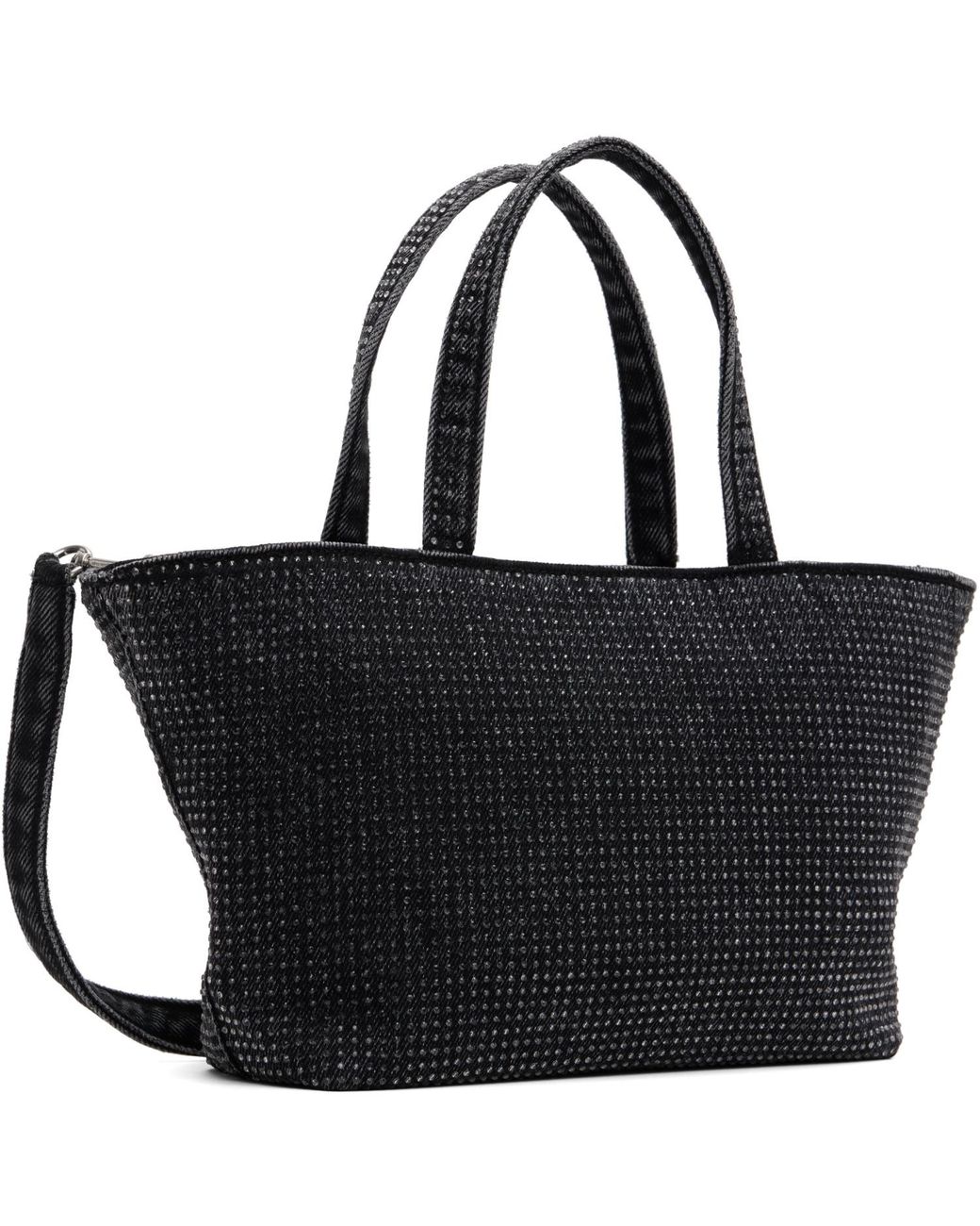 Alexander Wang Black Punch Crystal Mini Tote