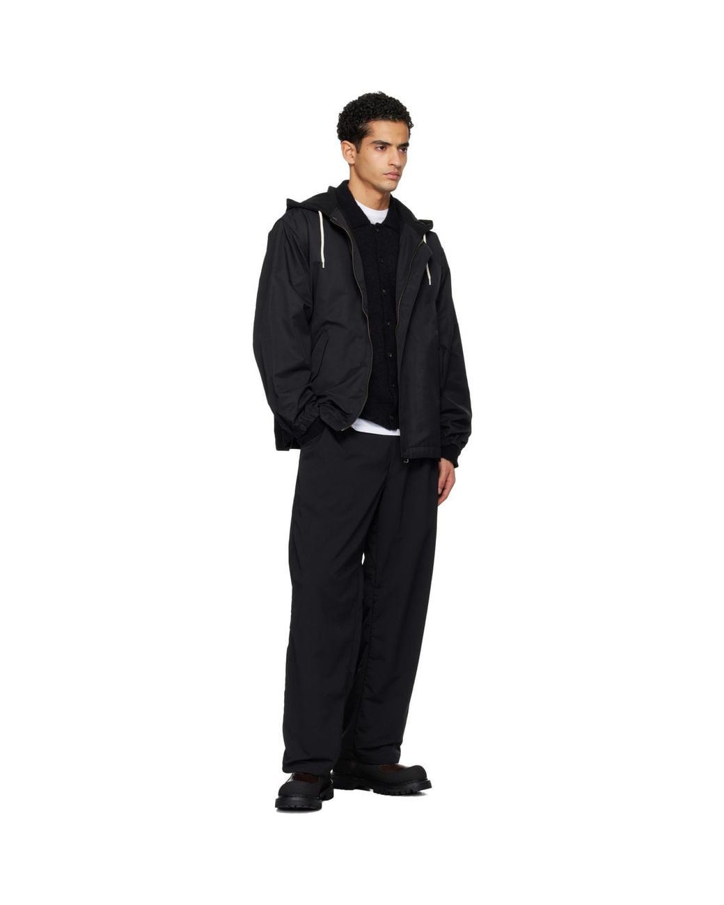 Nanamica Black Ooal Alphadry Club Trousers for men
