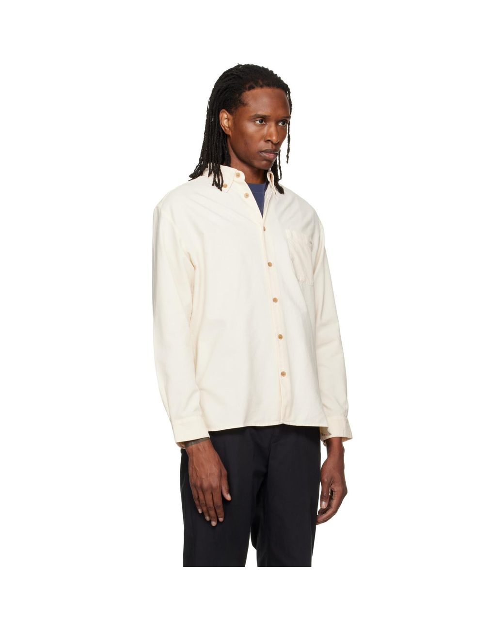 A.P.C. White Off- Mateo Logo Shirt for men