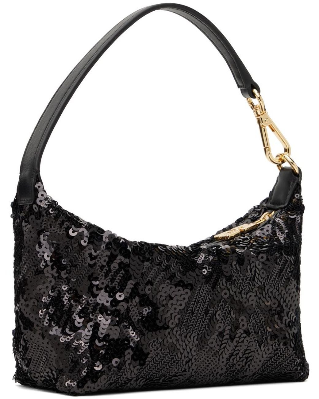 GANNI ポーチ　バッグインバッグ　スモール Ganni スモール Butterfly シークイン ポーチバッグ ブラック | Lyst