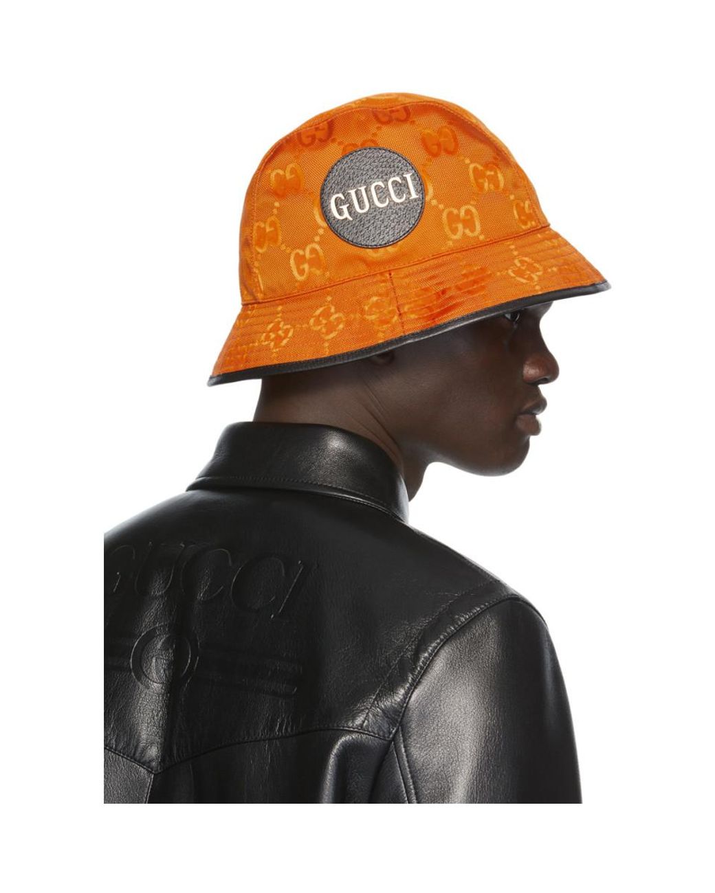 supreme orange bucket hat