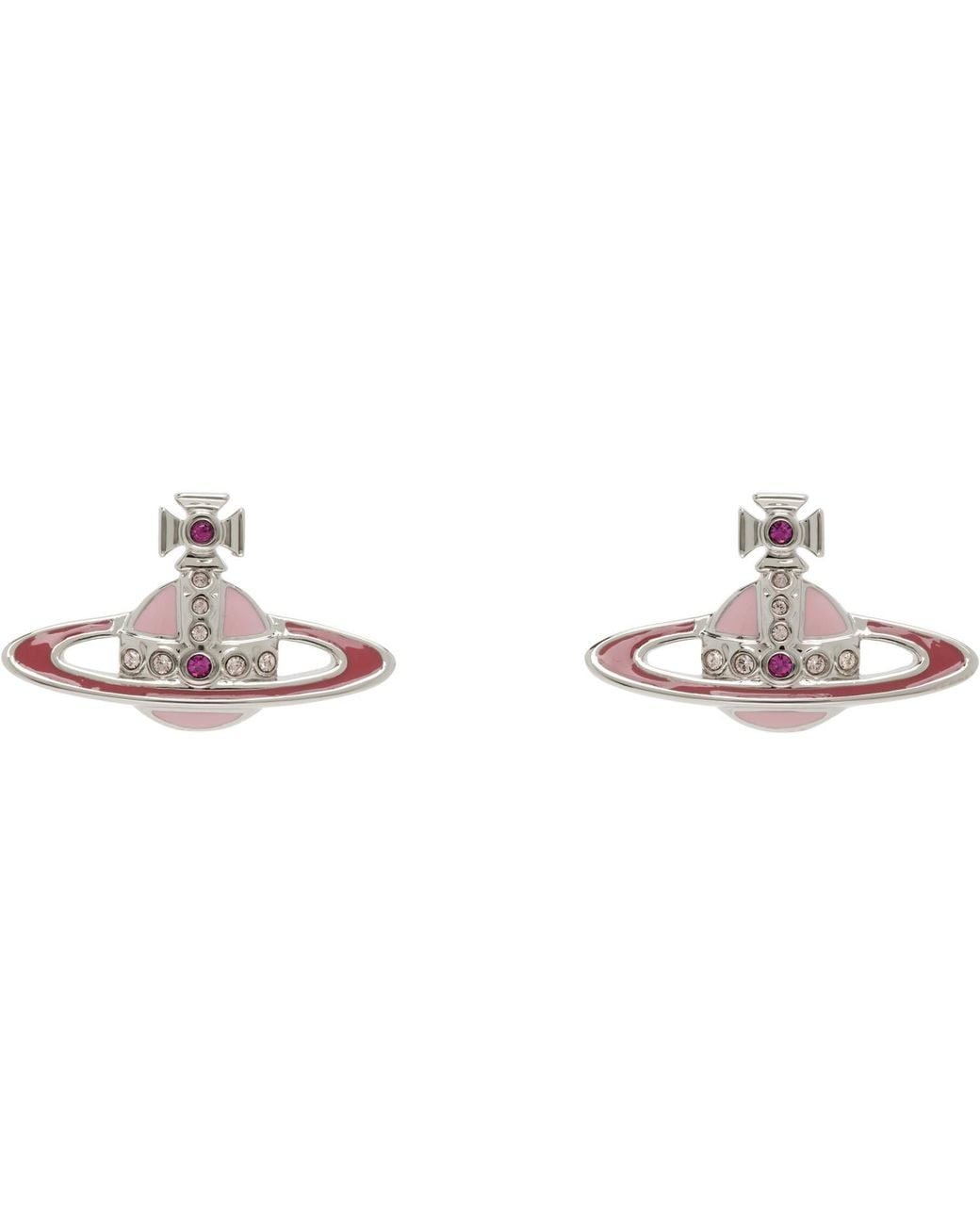 Vivienne Westwood Metallic Small Neo Bas Relief Earrings