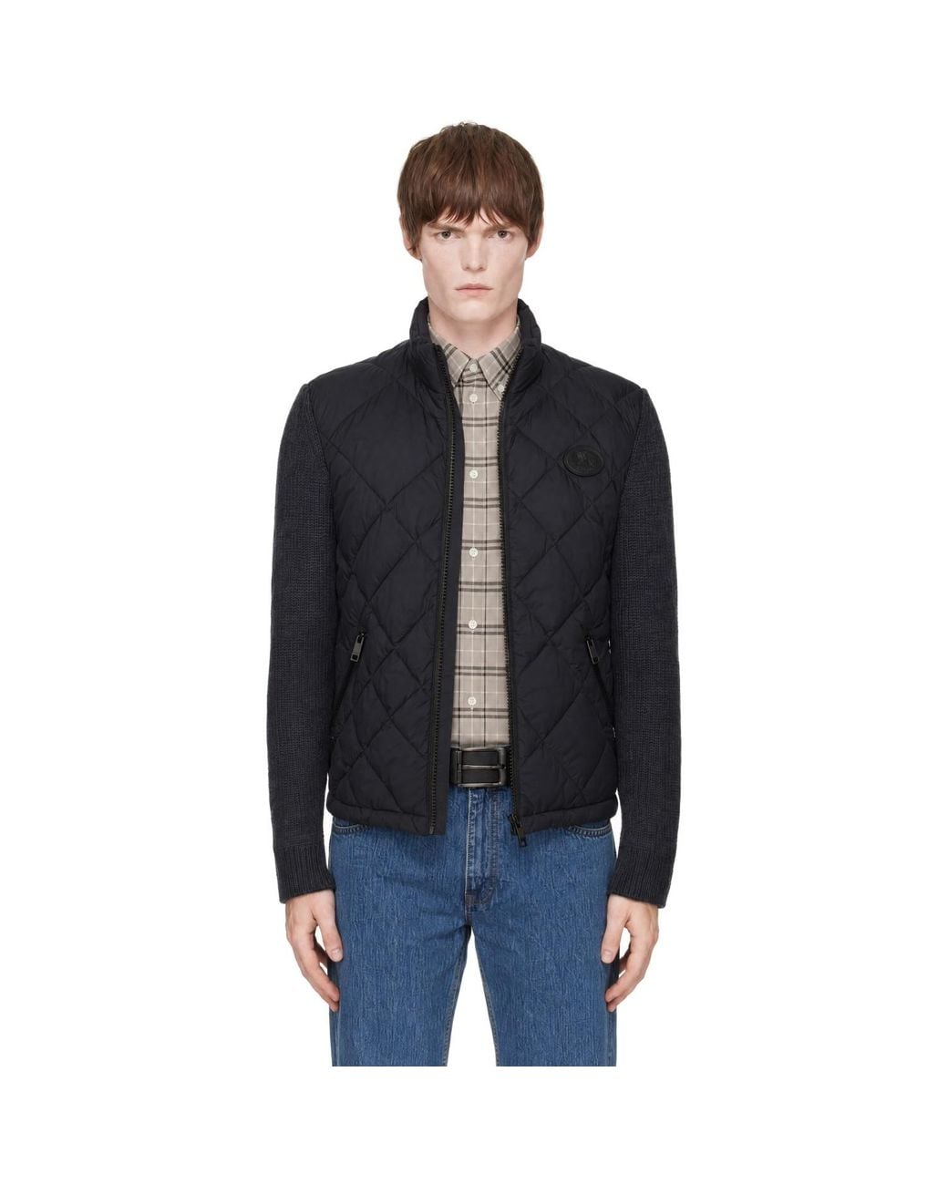 Burberry Black Nylon Dunsbury Puffer Down Jacket for men