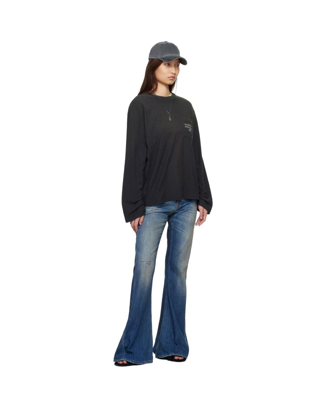 Acne Blue 2025F Fitted Jeans