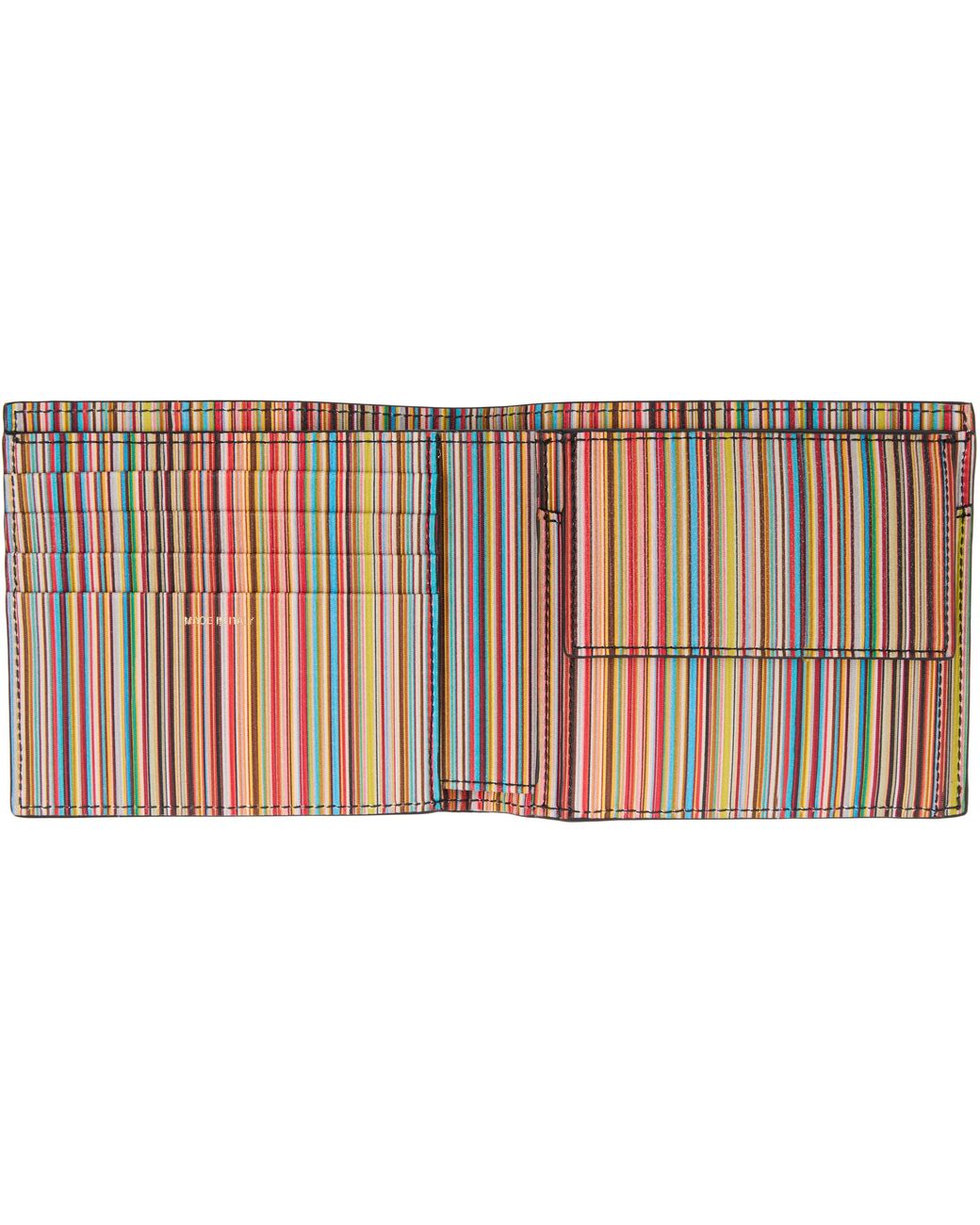 Portefeuille Noir À Rayures Emblématiques Et À Compartiment À Monnaie Paul Smith pour homme en coloris Black