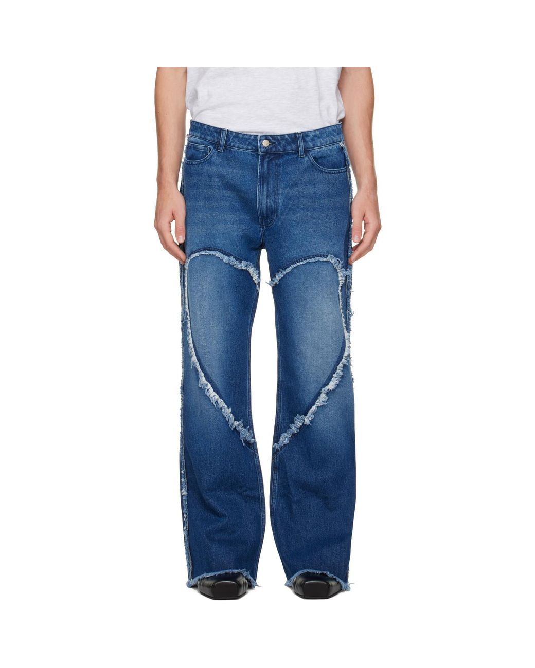 Carne Bollente Blue Love Pants Live On Jeans for men