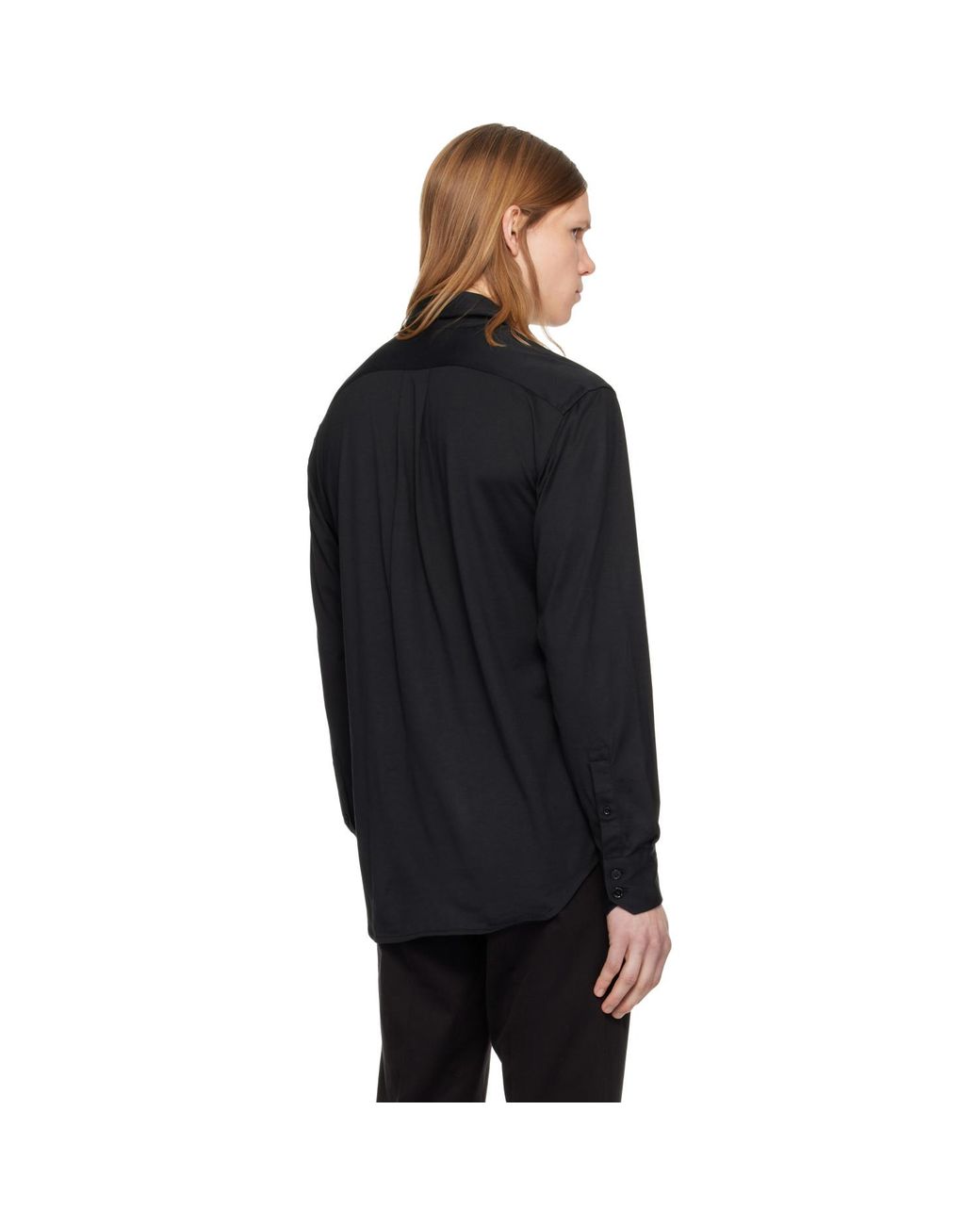Tom Ford Black Silk Cotton Blend Shirt for men