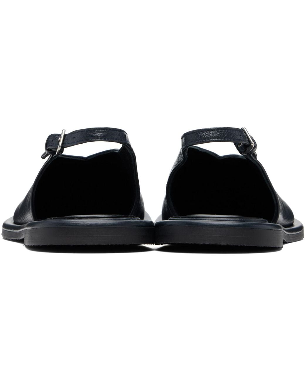 Studio Nicholson Black Paley Leather Loafers