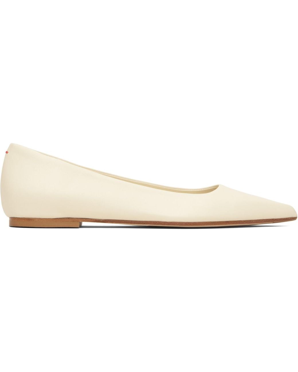 Aeyde Black Off- Cassy Pointed-Toe Ballerina Flats