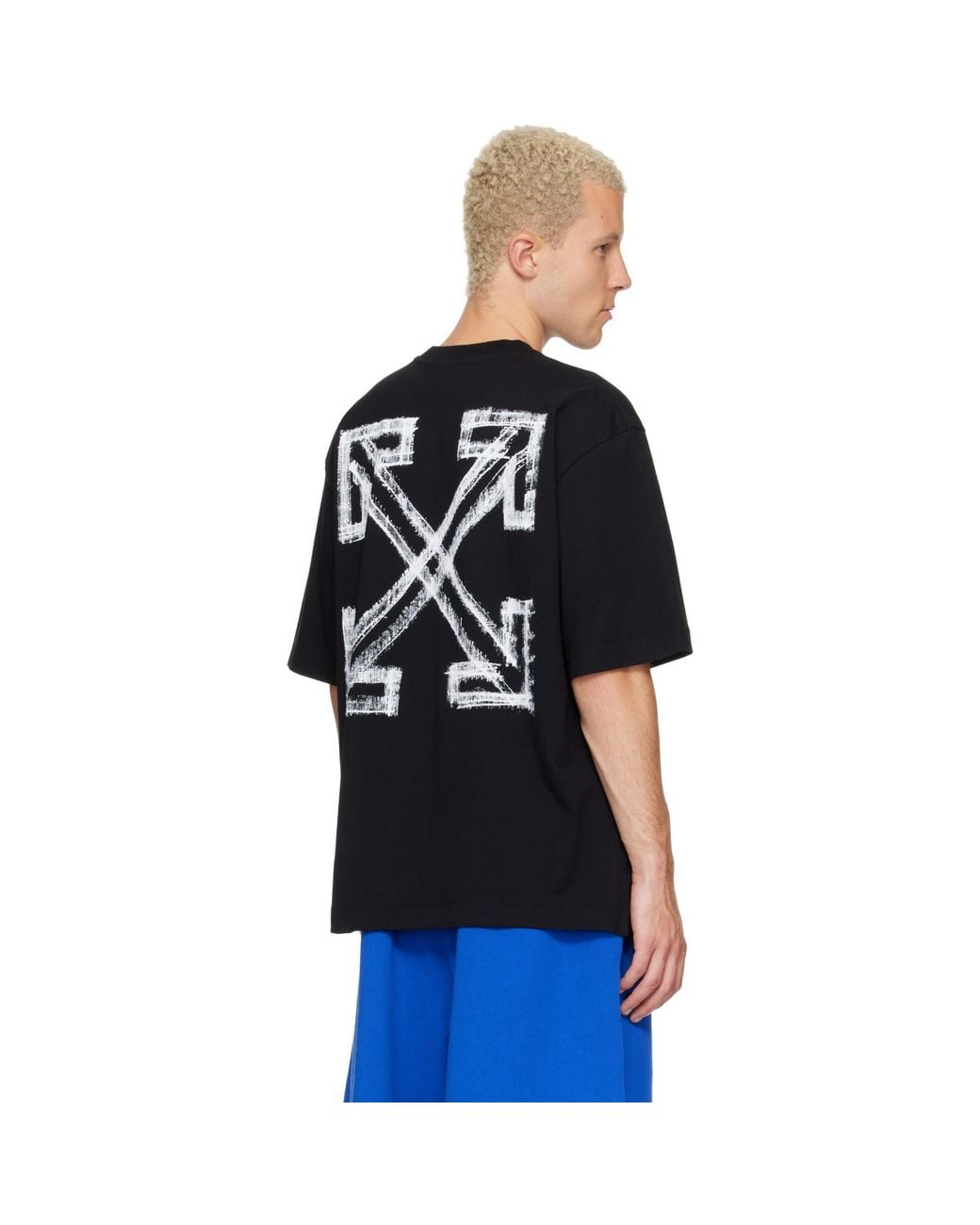 Off-White c/o Virgil Abloh Black Motion Arrow Skate T-Shirt for men