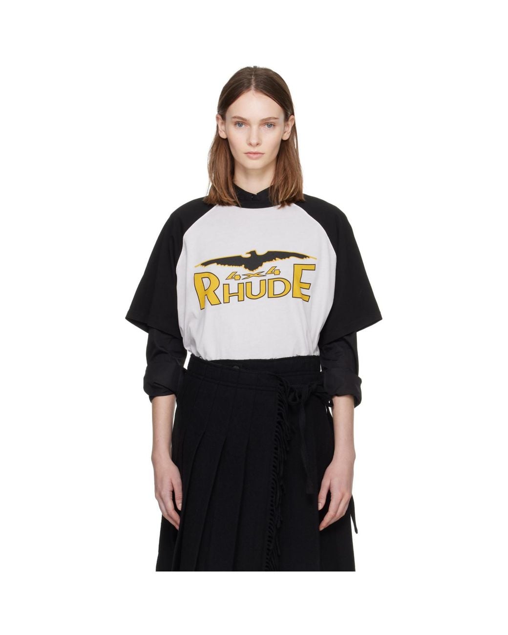 Rhude Black 4X4 Spirit Raglan T-Shirt