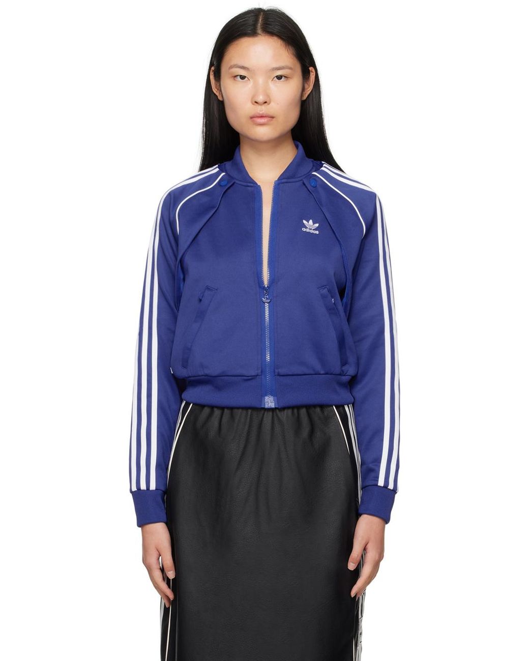 adidas Originals Blue Always Original Sst Track Jacket Lyst Canada