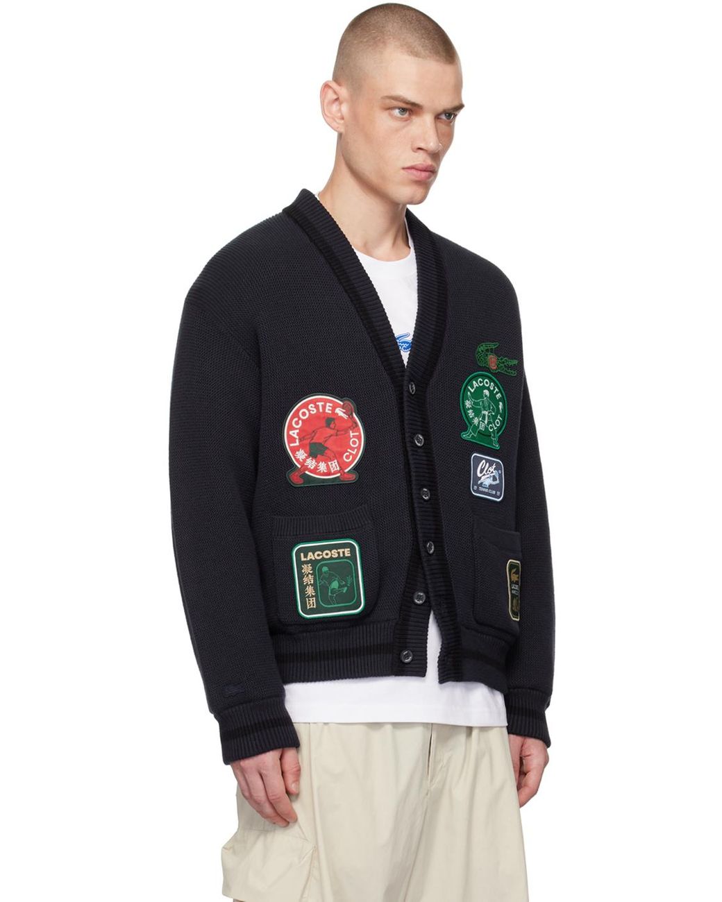 Cardigan with patches online