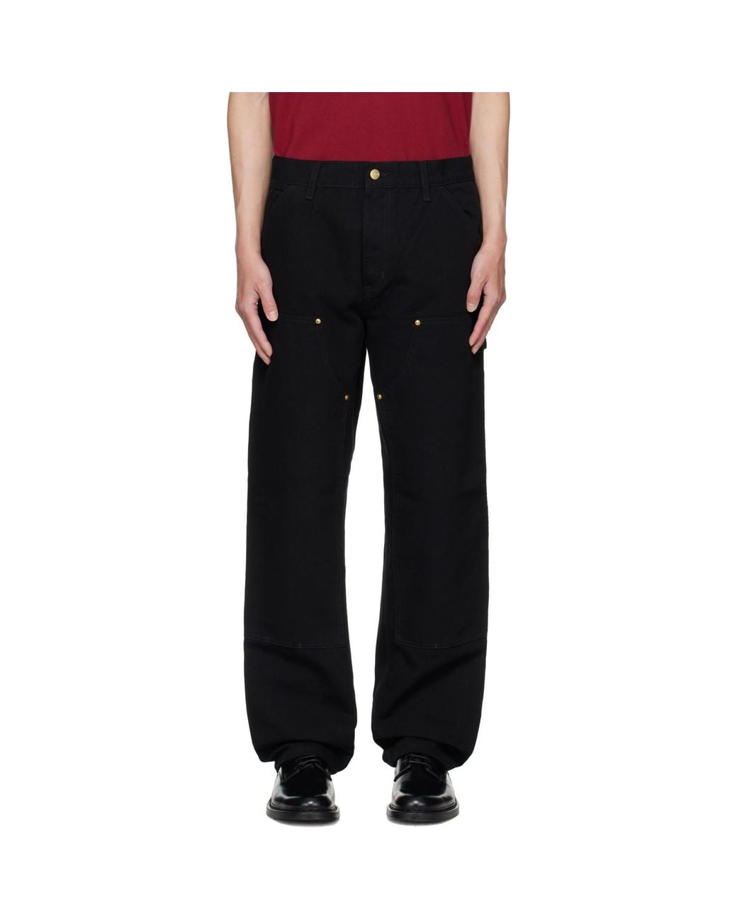 Carhartt Black Double Knee Trousers for men