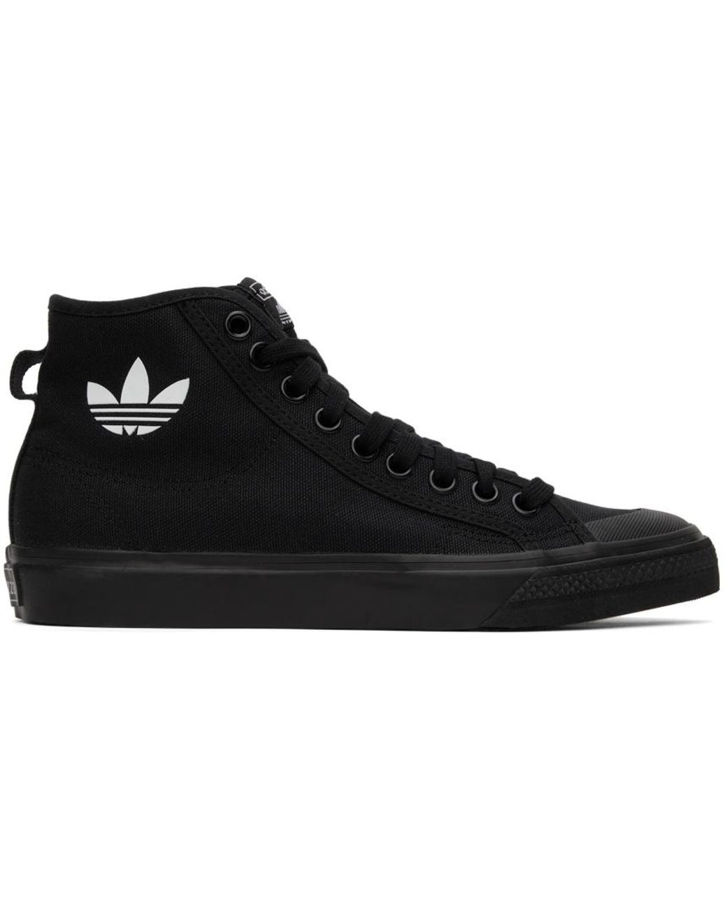 mens black adidas nizza
