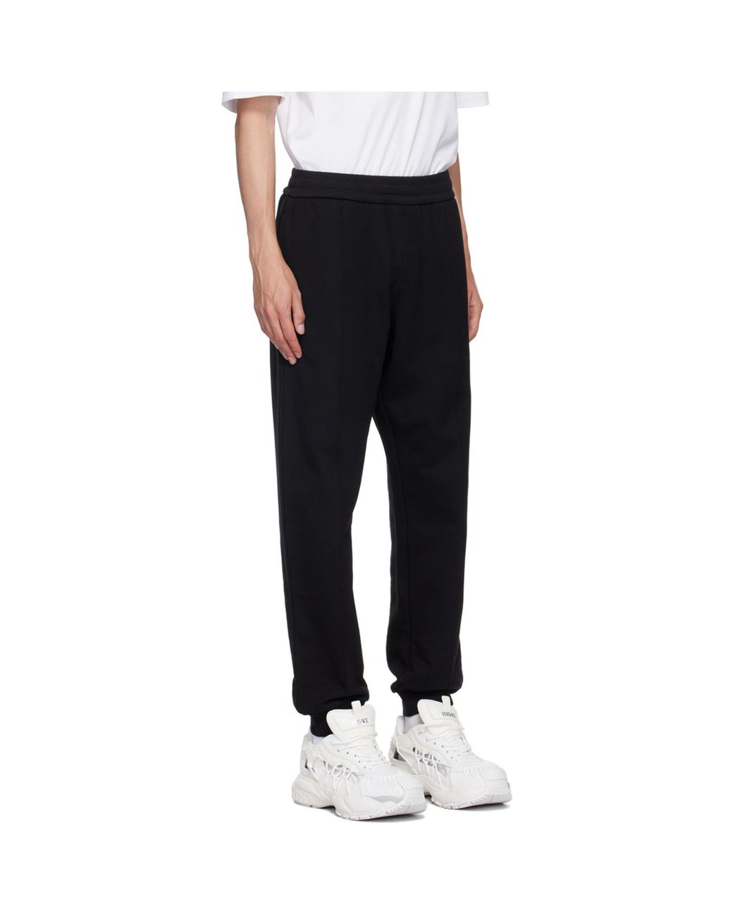 Versace Black Logo Sweatpants for men