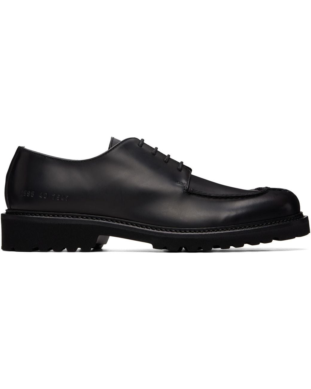 Common Projects Black Apron Derbys for men