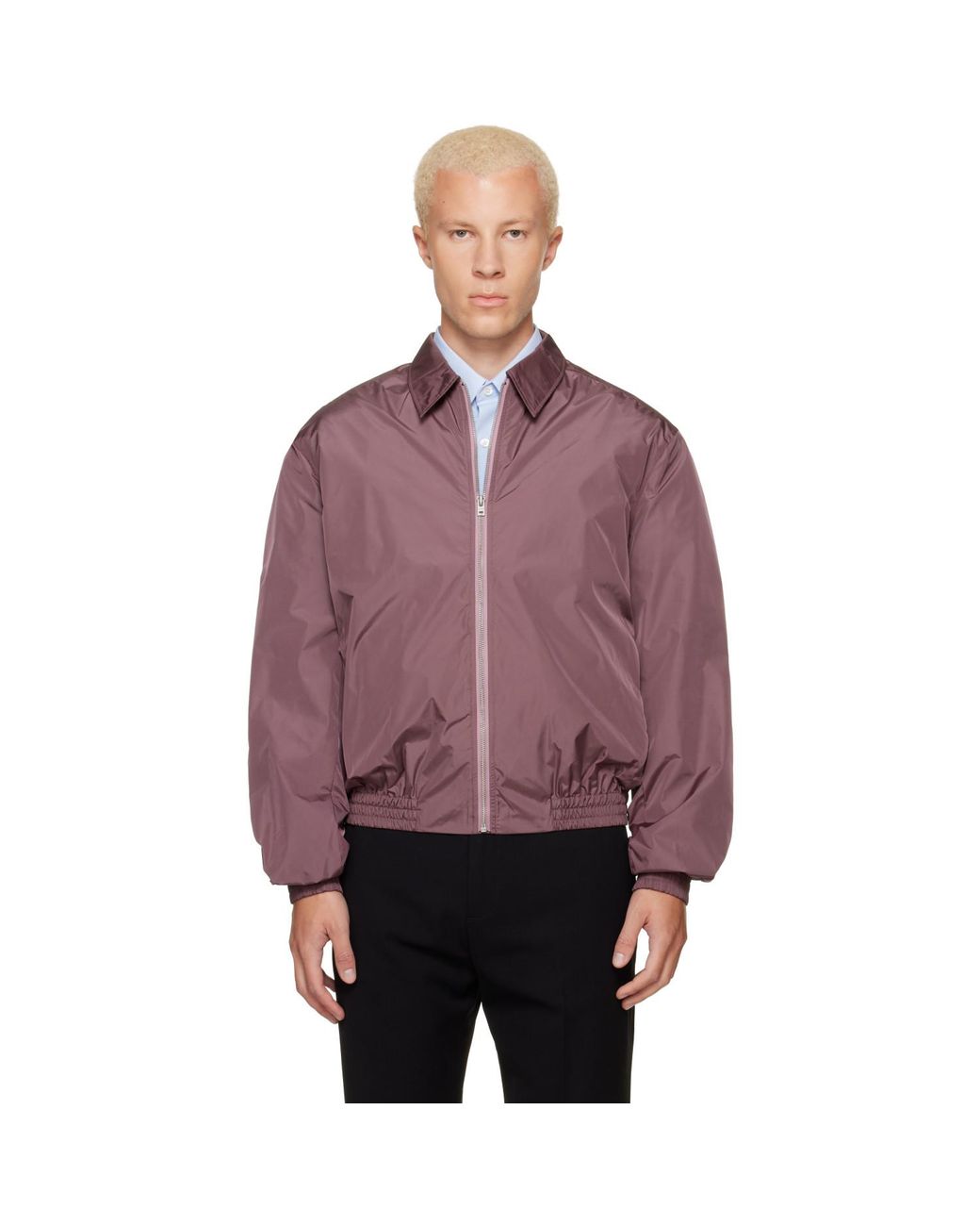 Acne Purple Lightweight Nylon Jacket for men