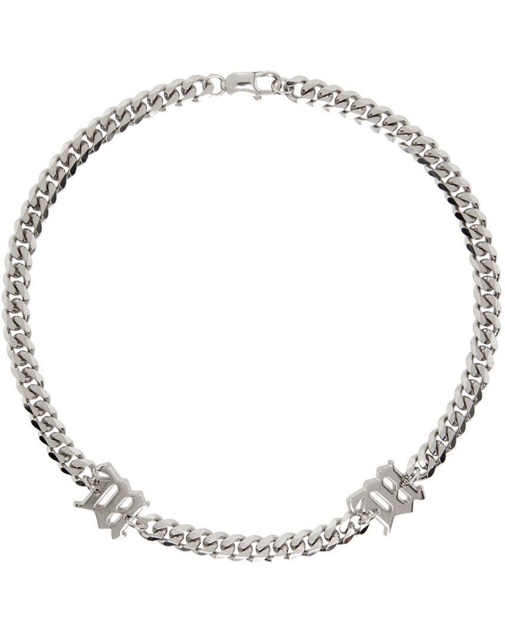MISBHV Silver Curb Chain Choker in Metallic for Men | Lyst