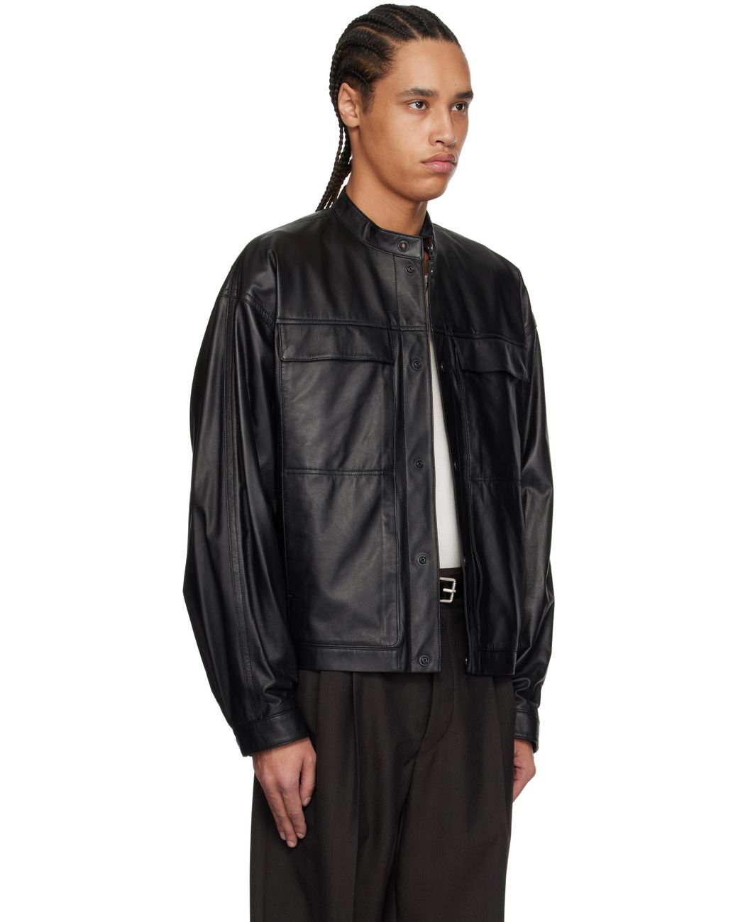 ジャケット・アウター LEMAIRE 25ss SOFT BOXY LEATHER BLOUSON LEMAIRE 25ss SOFT BOXY LEATHER BLOUSON Lemaire Soft Boxy Leather