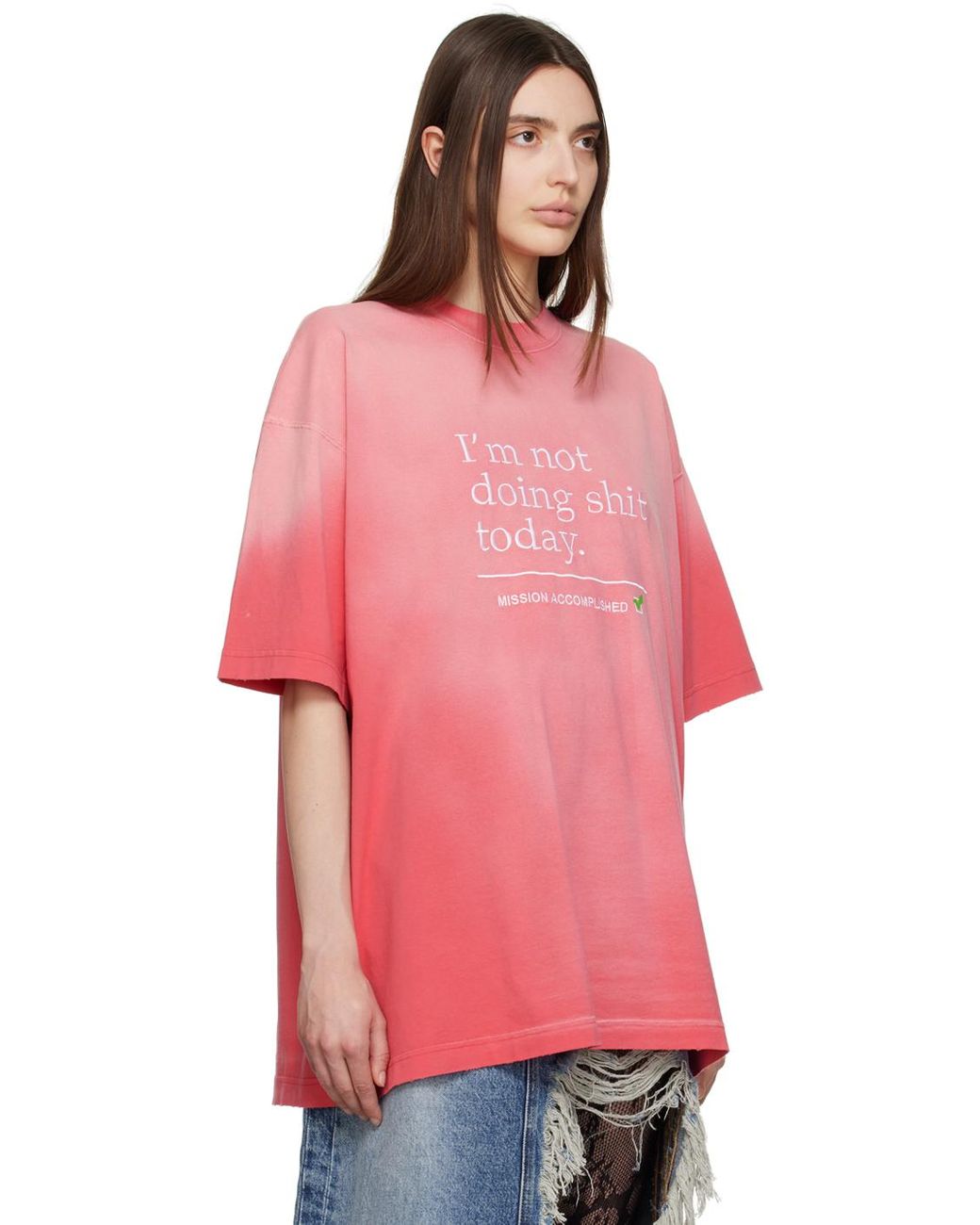 Vetements I'm Not Doing Shit Today Tシャツ レッド | Lyst