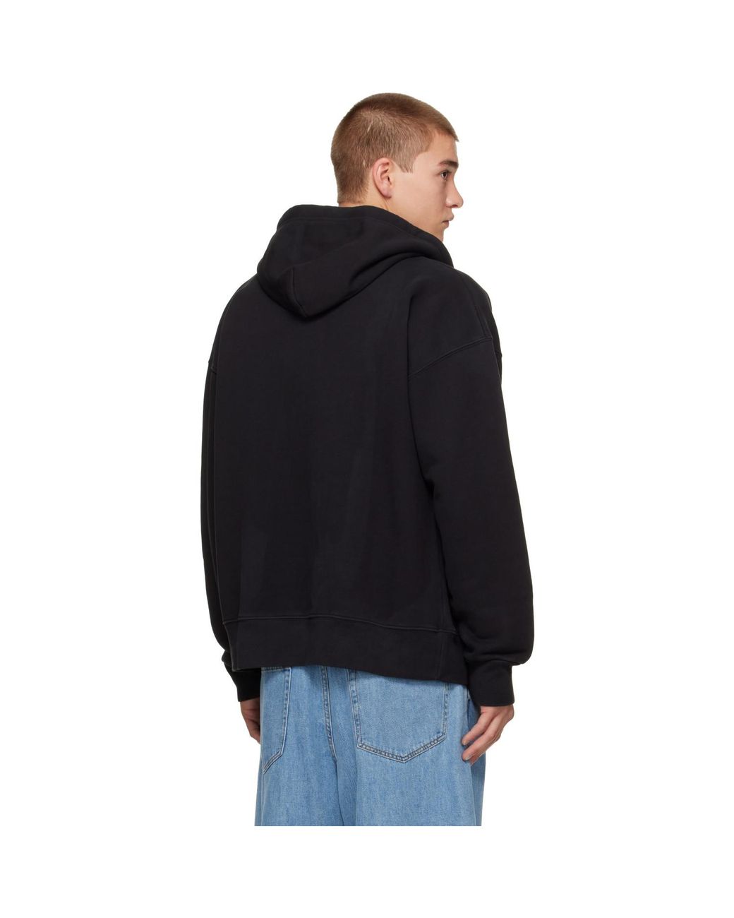 VAQUERA Black Trompe L'Oeil Hoodie for men