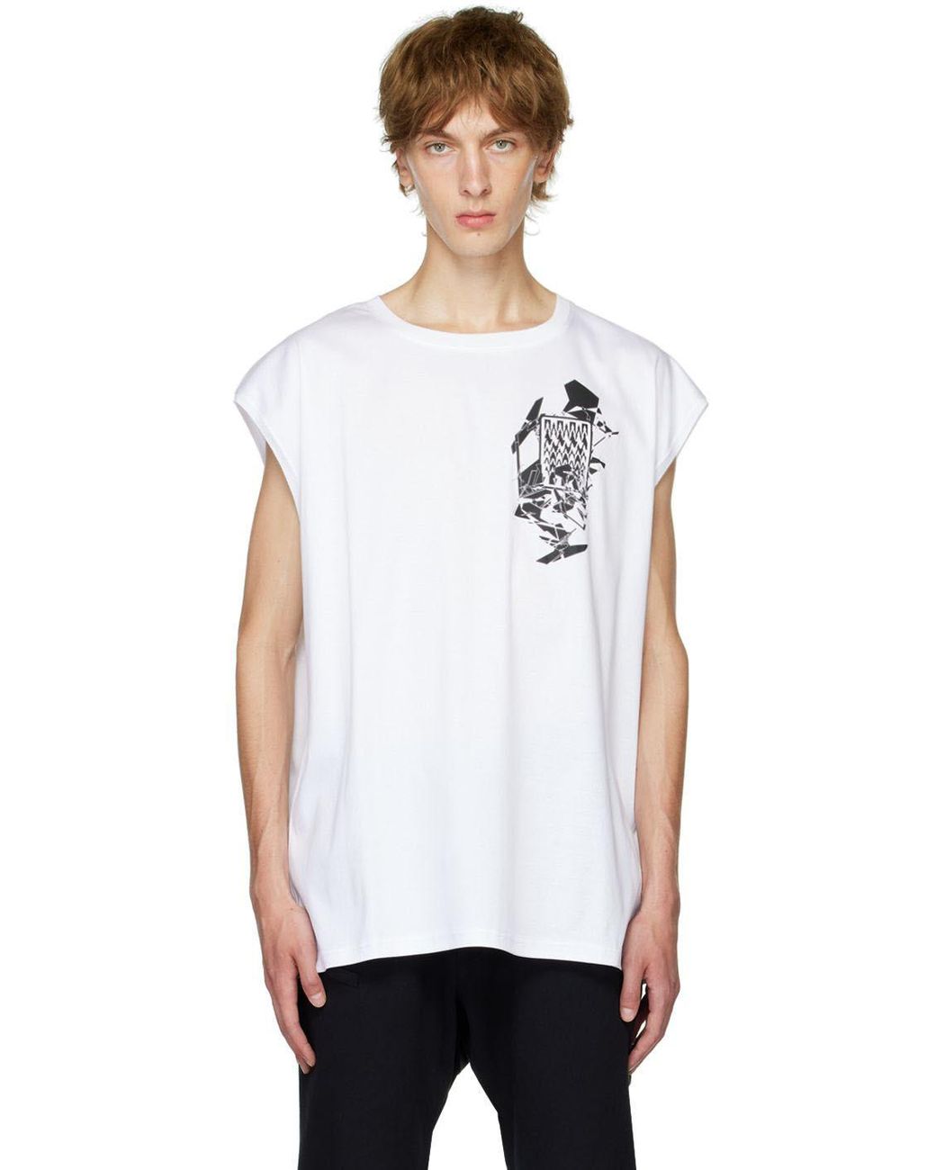 メンズ ACRONYM ホワイト S25-pr-b ノースリーブtシャツ ホワイト | Lyst